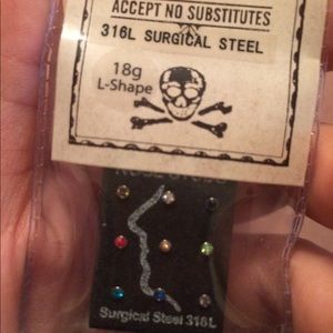 MORBID METALS 18G nose piercings